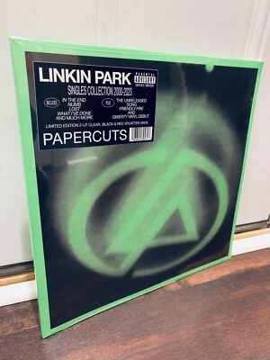 Linkin Park - Papercuts Limited Edition Clear Black Red Splatter Color Vinyl 2LP - Image 1 of 3