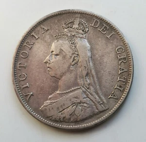 GRAN BRETAÑA GREAT BRITAIN Victoria 2 Florin florines 1890 km#763 - Picture 1 of 2