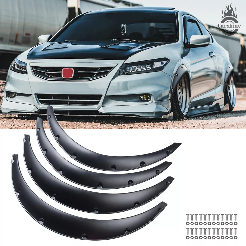 Fender flares For Honda Accord Civic Extra Wide Body Kit Wheel Arches Black 4PCS Foto 1 de 4
