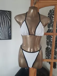 Black & White Bikini ...🖤... Bottoms Size 12 - Picture 1 of 9