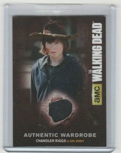 WALKING DEAD SEASON 4 PART 1 CHANDLER RIGGS/CARL GRIMES WARDROBE CARD #M01