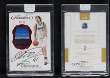 2016 Panini Flawless Signature Prime Materials Ruby /15 Dirk Nowitzki Auto HOF