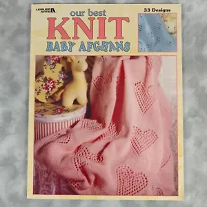 ๐ Leisure Arts Our Best Knit Baby Afghans 33 Designs Pattern Book ๐งถ - Picture 1 of 7