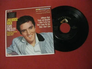 ELVIS PRESLEY "JAILHOUSE ROCK" RARE ORIGINAL 1957 EPA-4114 VERY NICE LQQQK!  - Picture 1 of 2