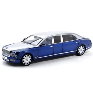 for Almost Real FOR BENTLEY For Mulsanne Extended Version Silver Blue 1/18 Model - Picture 1 of 13