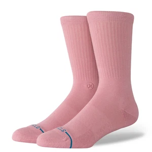Stance Adult Dusty Rose Crew Cotton Mid Cushion Icon Logo Casual Socks Sz L 9-13 - Picture 1 of 1