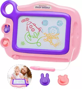 Toddler Toys Age 1-2,Erasable Toys for 1 2 Year Old Girl Magnetic Drawing Board - Picture 1 of 13