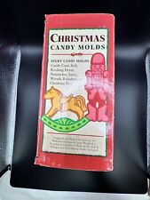 Williams-Sonoma Cast Iron Christmas Candy Molds Vintage 90’s USA John Wright