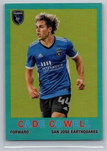 2022 Topps Chrome MLS Cade Cowell 1959 Topps Football Aqua #/99 #59T-19 - Picture 1 of 2