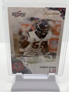 2010 Score Signatures #114 DeMeco Ryans Houston Texans Head Coach Crimson Tide - Imagen 1 de 6