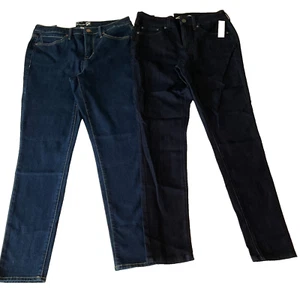 Seven 7 Jeans Womens Size 8 Blue Skinny And Tummyless Stretch 2 Pair - Picture 1 of 24