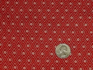 1/2 YD VINTAGE COLONIAL FLORAL ANTIQUE QUILT DOLL # 496 Made in USA - Picture 1 of 1