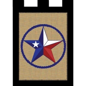 Texas Star-Garten Flagge-Sackleinen doppelseitig appliziert-13”X18” - Bild 1 von 1