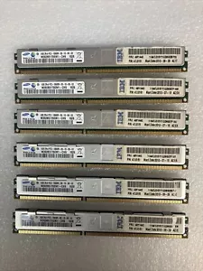 (6x 4GB) SAMSUNG PC3-10600R DDR3-1333 REGISTERED ECC 2RX4 MEMORY M392B5170EM1 ~ - Picture 1 of 3