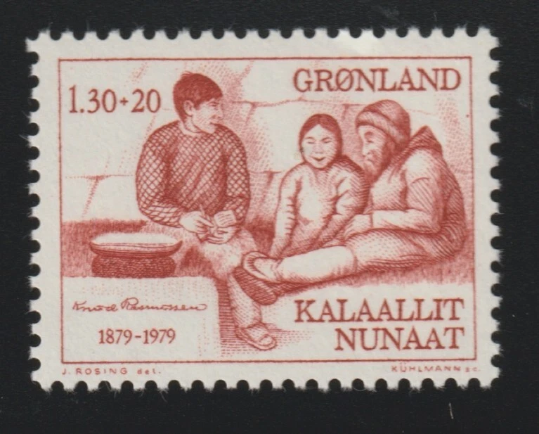 Groenlandia 1979 Sc # B 8 semi postal MNH OG Foto 1 de 1