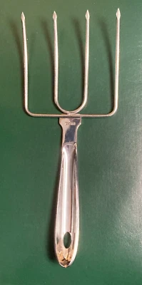 Новая полностью одетая вилка для мяса индейки ветчины длиной 11+ дюймов из нержавеющей стали (одна вилка) - Изображение 1 из 2