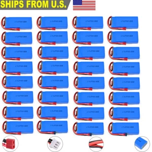 7.4V 3800mAh 2S LiPo Battery with T Plug for Wltoys RC Car 144001 144010 124016 - Picture 1 of 18