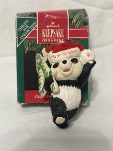 Hallmark Andenken Weihnachtsschmuck Child’s Fourth Christmas 1990 - Bild 1 von 5