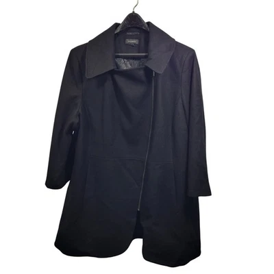 Abrigo Halógeno Asimétrico Cremallera Mezcla Lana Talla 3X 112725-1Clo2 Foto 1 de 4