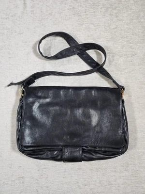 Cartera de cuero negra Envy vintage Moto Boho Whimsigoth hecha en Italia Foto 1 de 4