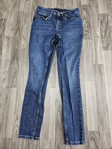 Calvin Klein Jeans Womens 26 Blue Mid Rise Skinny Stretch Denim Classic Style - Picture 1 of 15