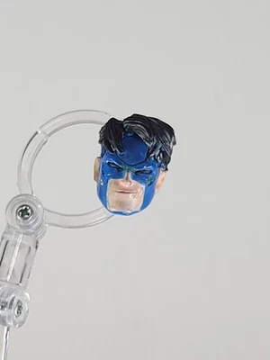 Hasbro Marvel Legends Custom Invincible Blue Costume Head 1/12 Scale Painted - Изображение 1 из 4