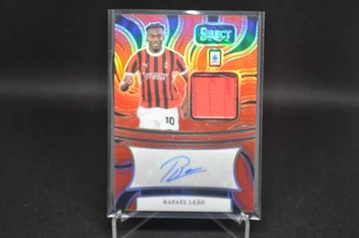 Rafael Leao 2024-25 Panini Select Serie A AM-RL Red Patch Auto - Image 1 of 2