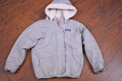 Patagonia Reversible Dream Song Hoody Jacket Gray Girl's Small S (7-8) - Image 1 of 4