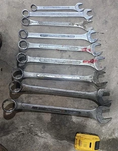 9 Piece Super Jumbo Combination Wrench Set - Picture 1 of 1