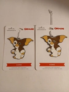 HALLMARK: GIZMO METAL CHRISTMAS ORNAMENT Lot Of 2 - Picture 1 of 7