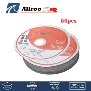 50 Pcs 5"x.040"x7/8" Cutting Discs Cut-off Wheel - Metal & Stainless Steel - Picture 1 of 7