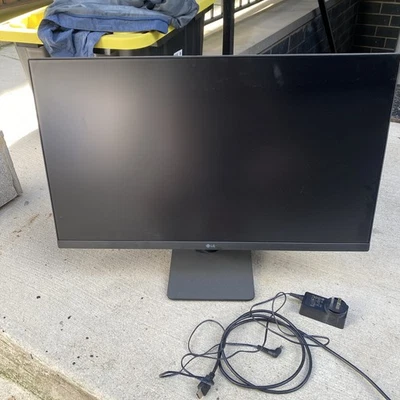 LG 27MP400-B 27'' FHD IPS 3-Side Borderless FreeSync Monitor - Black - Image 1 of 3