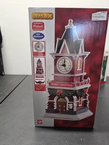 Torre Reloj Lemax Tannenbaum con Reloj Funcionando Nuevo En Caja - Imagen 1 de 5