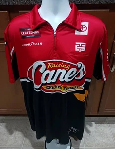 TRICON Garage XL Team Issued Raising Cane's Crew Shirt NASCAR Toni Breidinger - Picture 1 of 13