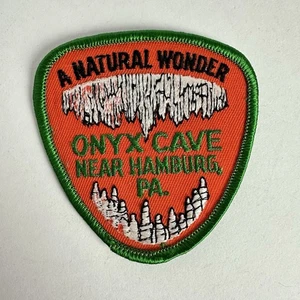 Vintage Naturwunder Onyx Höhle Hamburg PA Jacke Patch Reise Souvenir - Bild 1 von 2