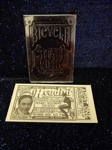 Boleto Houdini Theory11 Steampunks Playing Cards-USPCC- plateado y réplica 1926 - Imagen 1 de 2