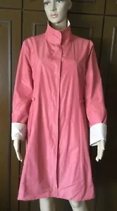 Reversible Raincoat Max Mara Woman Pink Beige Color Size IT 46 DE 42 US 10 GB 14 - Picture 1 of 15