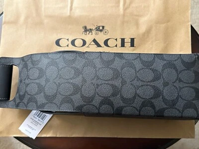 NWT CK030 COACH Wine Tote Bag Carrier Holder Signature Charcoal - Image 1 of 4
