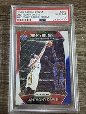 PSA 10 ANTHONY DAVIS 2015-16 PANINI PRIZM PRIZMS RED WHITE BLUE Prizm