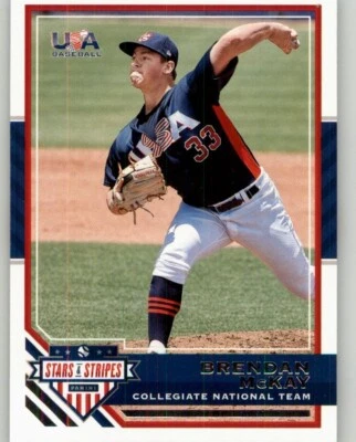 2017 Panini USA Baseball Stars & Stripes Brendan McKay #18 - Image 1 of 2