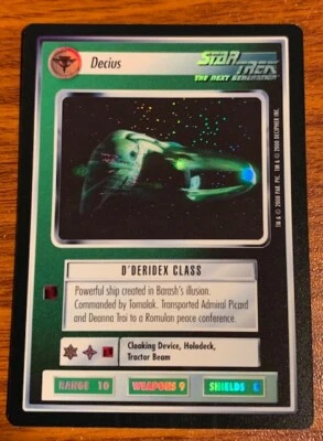 2000 Decipher Star Trek Reflections Decius Used Free Shipping - Image 1 of 2