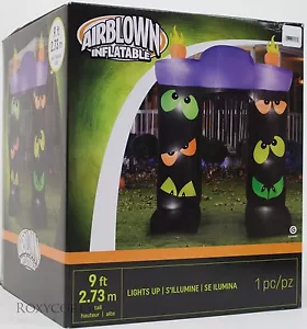 Gemmy 9 ft Lighted Halloween Eye Scream Archway Airblown Inflatable NIB - Picture 1 of 2