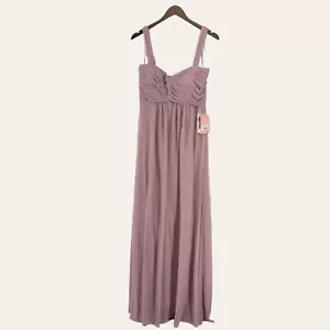 Birdy grau Maria Mesh mauve rosa wandelbares Maxikleid Größe Large - Bild 1 von 10