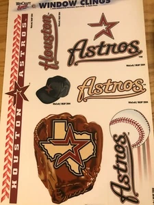 Wincraft MLB Houston Astros 11" x 17" Sheet of Window Clings, NEW - Picture 1 of 1
