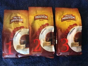 3 bags*: Trung Nguyen Creative 1,2 and 3 Ground Coffee (mix or match) kopi  F - Picture 1 of 6
