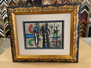 Joan Miro "Personnage et Oiseaux" Original Color Lithograph Hand Signed COA - Picture 1 of 4