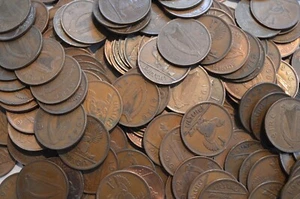 30 X Ireland Penny Eire Bulk Lot Irish Pennies 1928-1968 Mixdates - Picture 1 of 2