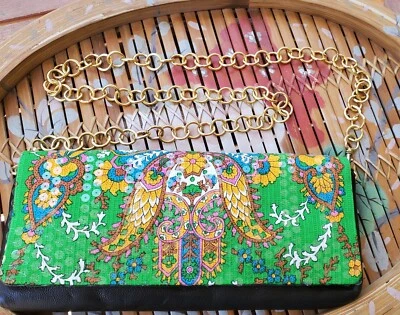 Nuevo Joomi Joolz Bolso de Hombro Cartera Vintage Y2K Bolso sin asas Colorido Cuero Negro Foto 1 de 4