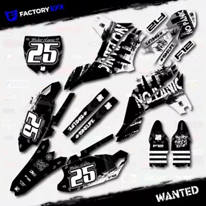 Gray Wanted Racing Graphics Kit fits Yamaha 10-13 YZ450F YZF 450 2010-2013 Decal - Picture 1 of 5