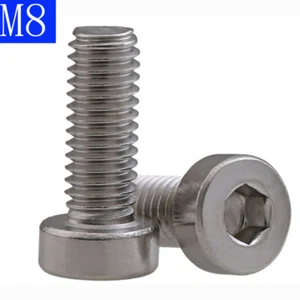 Tornillos hexagonales de cabeza baja M8 x 1,25 8 mm Allen - Acero inoxidable A2 304 - Imagen 1 de 4